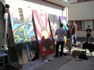 Live Artists Painting At Make It Funky